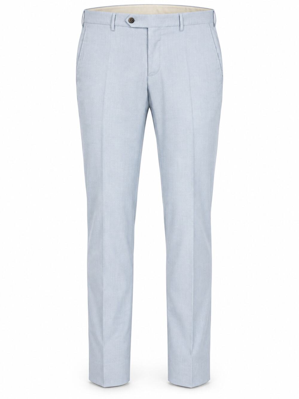 PT Torino Dress Pants Men's 48 US 32 Slim Fit Light Blue Stretch Wool Blend